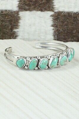 Turquoise and Sterling Silver Bracelet - Pricilla Reeder