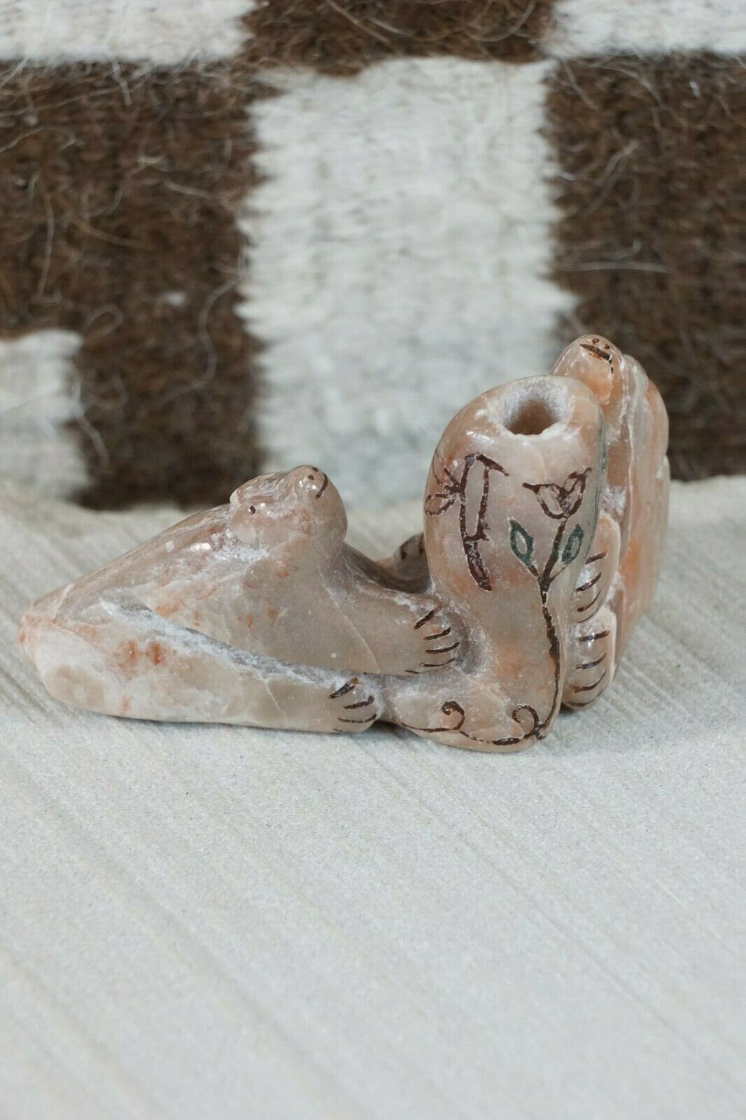 Bear Zuni Fetish Carving - Rick Kallestewa - High Lonesome Trading