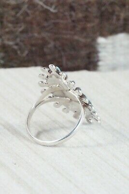 Turquoise and Sterling Silver Ring - Philander Gia - Size 10