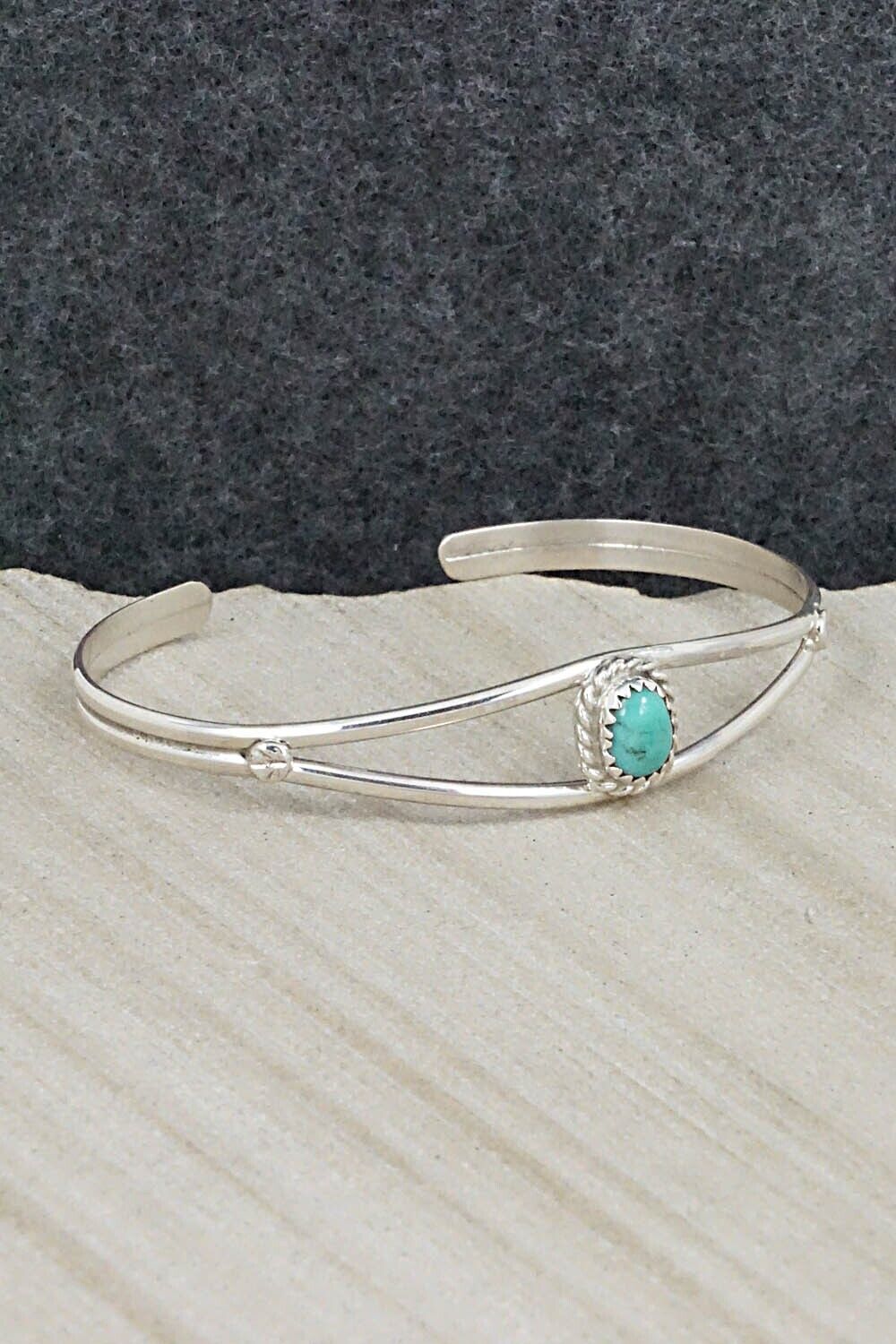 Turquoise & Sterling Silver Bracelet - Elton Cadman