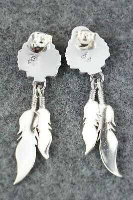 Turquoise and Sterling Silver Earrings - Roger Pino
