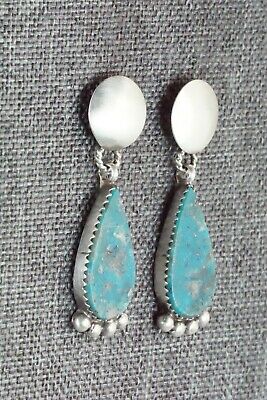 Turquoise & Sterling Silver Earrings - Selina Warner