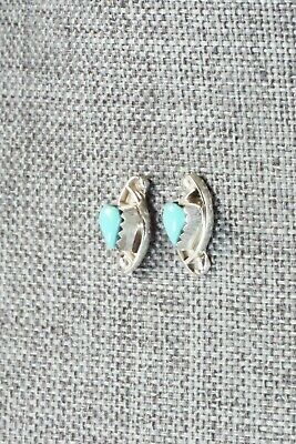 Turquoise & Sterling Silver Earrings - Lloyd Kanesta