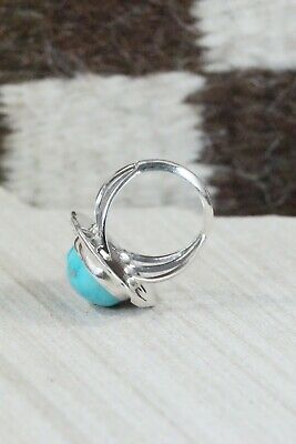 Turquoise & Sterling Silver Ring - Samuel Yellowhair - Size 5.75