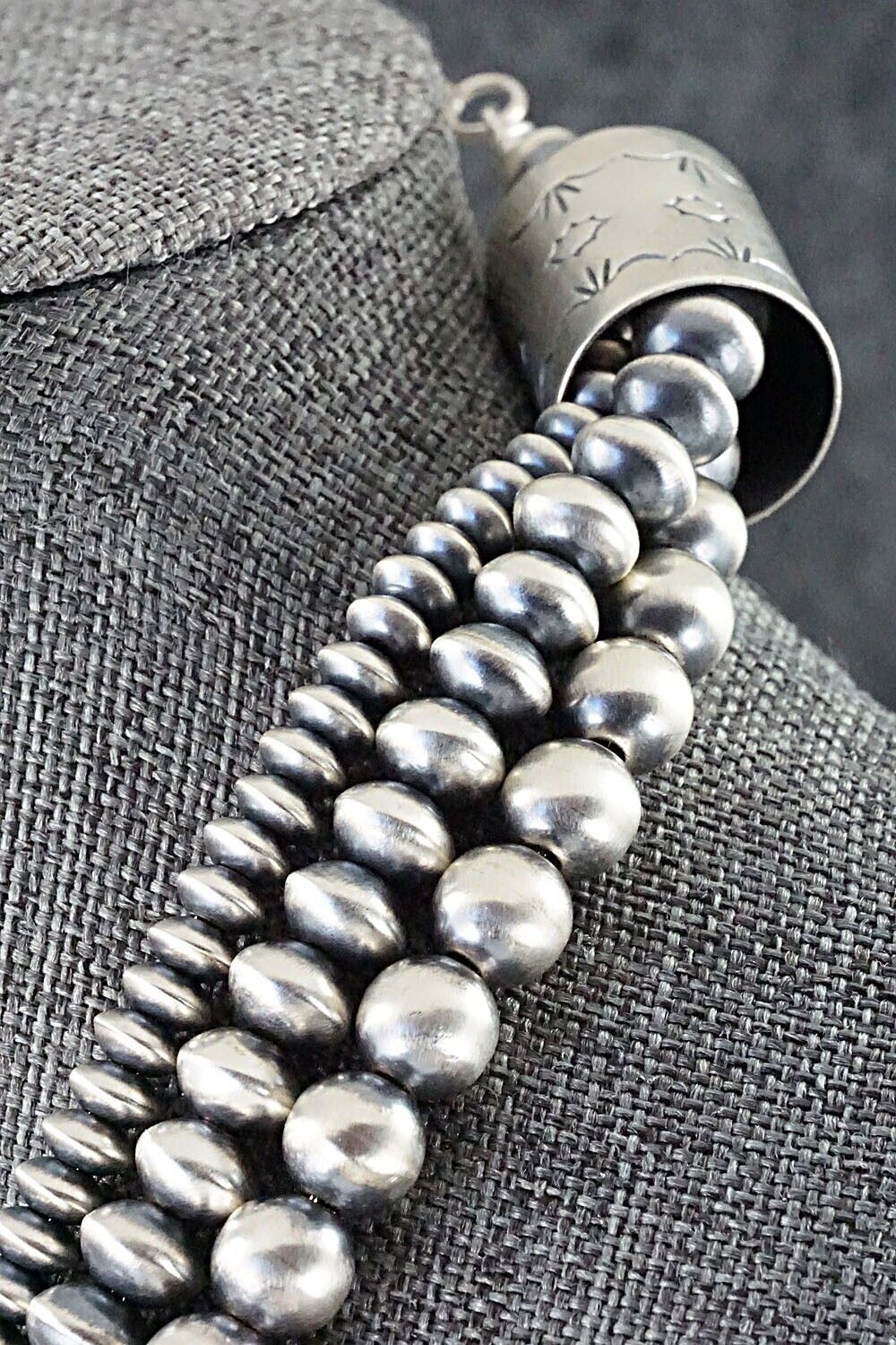 Sterling Silver Navajo Pearl Necklace - Jan Mariano