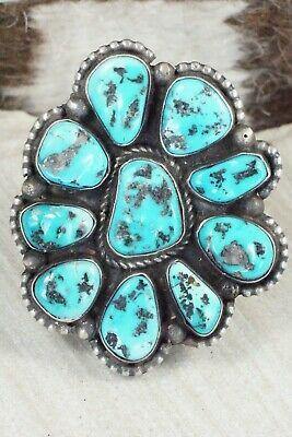 Turquoise & Sterling Silver Ring - Shawn Cayatineto - Size 10.5 - High Lonesome Trading