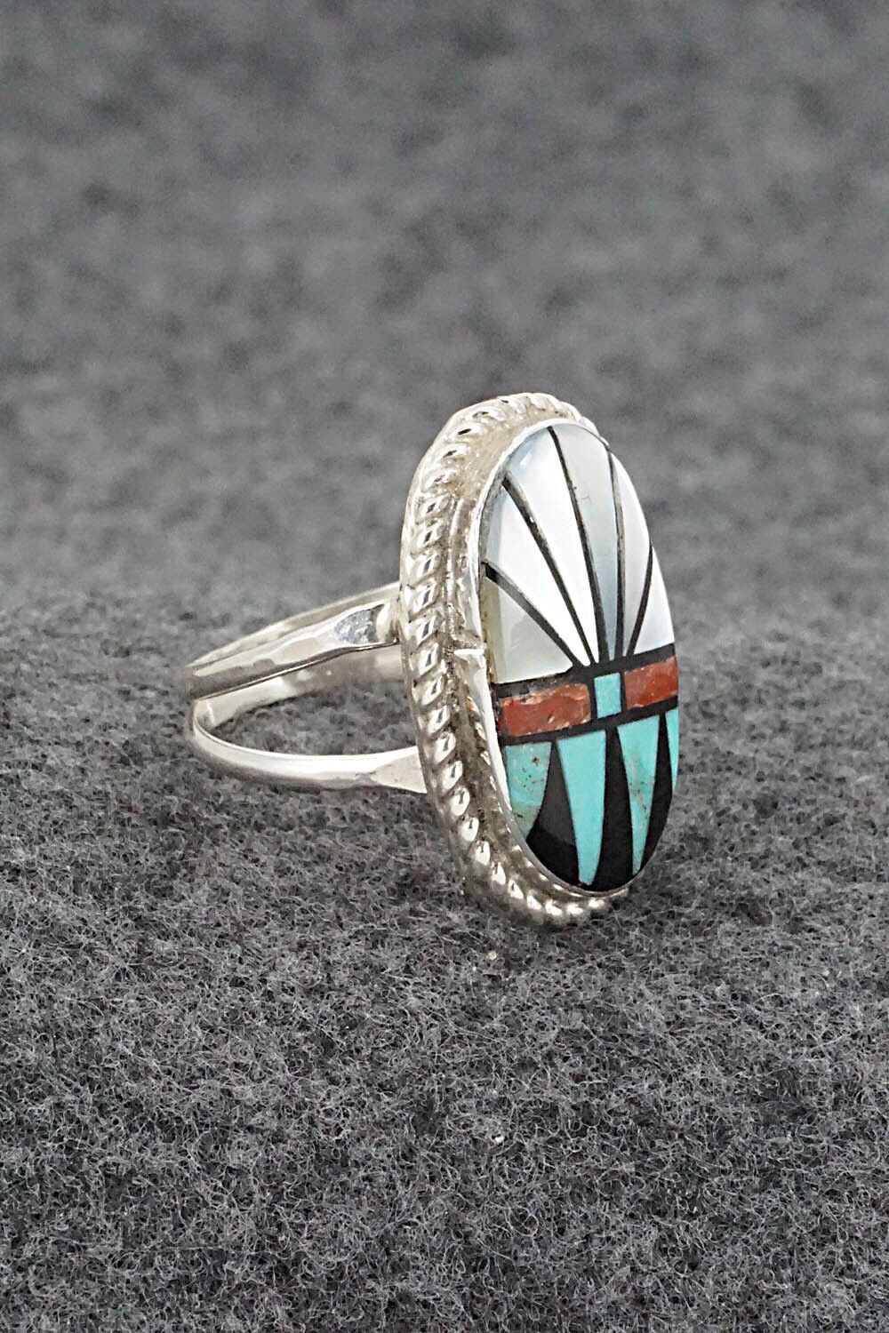 Multi Stone & Sterling Silver Ring - Ola Eriacho - Size 7