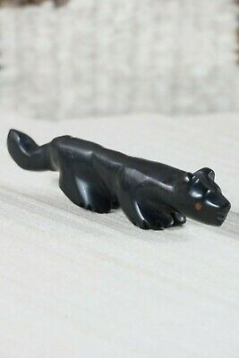 Mountain Lion Zuni Fetish Carving - Andres Quandelacy - High Lonesome Trading
