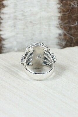 Navajo Turquoise & Sterling Silver Ring - Sheena Jack - Size 5