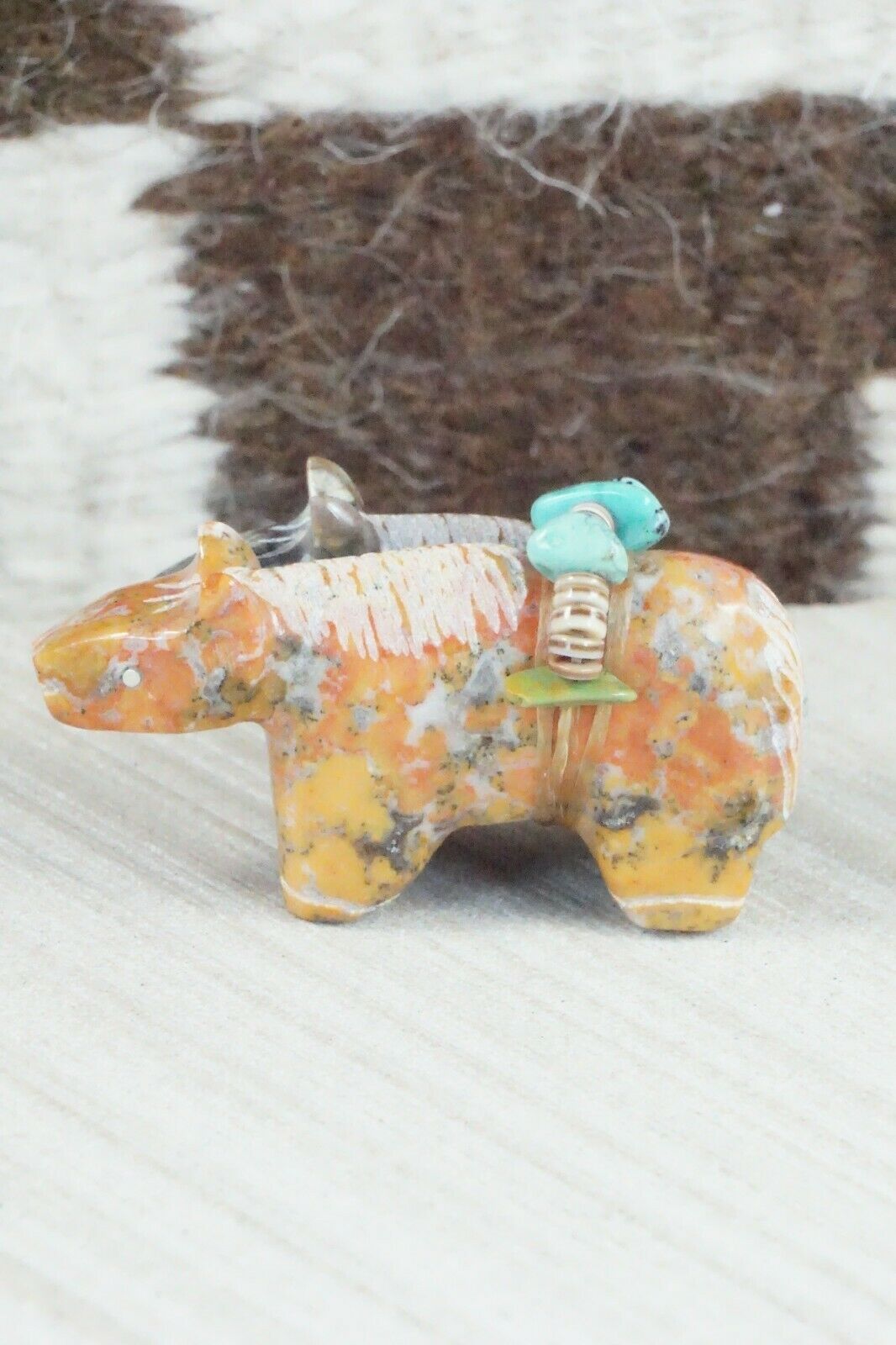 Horse Zuni Fetish Carving - Daisy Natewa - High Lonesome Trading