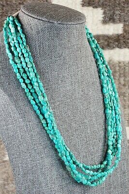 Navajo 5 Strand Turquoise Necklace - Native American