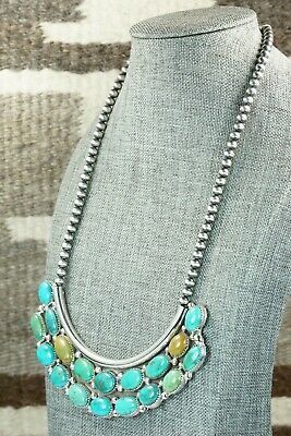 Turquoise & Sterling Silver Necklace - Roberta Begay