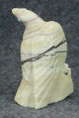 Eagle Zuni Fetish Carving - Derrick Kaamasee