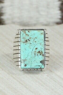Turquoise and Sterling Silver Ring - Ray Jack - Size 9.75