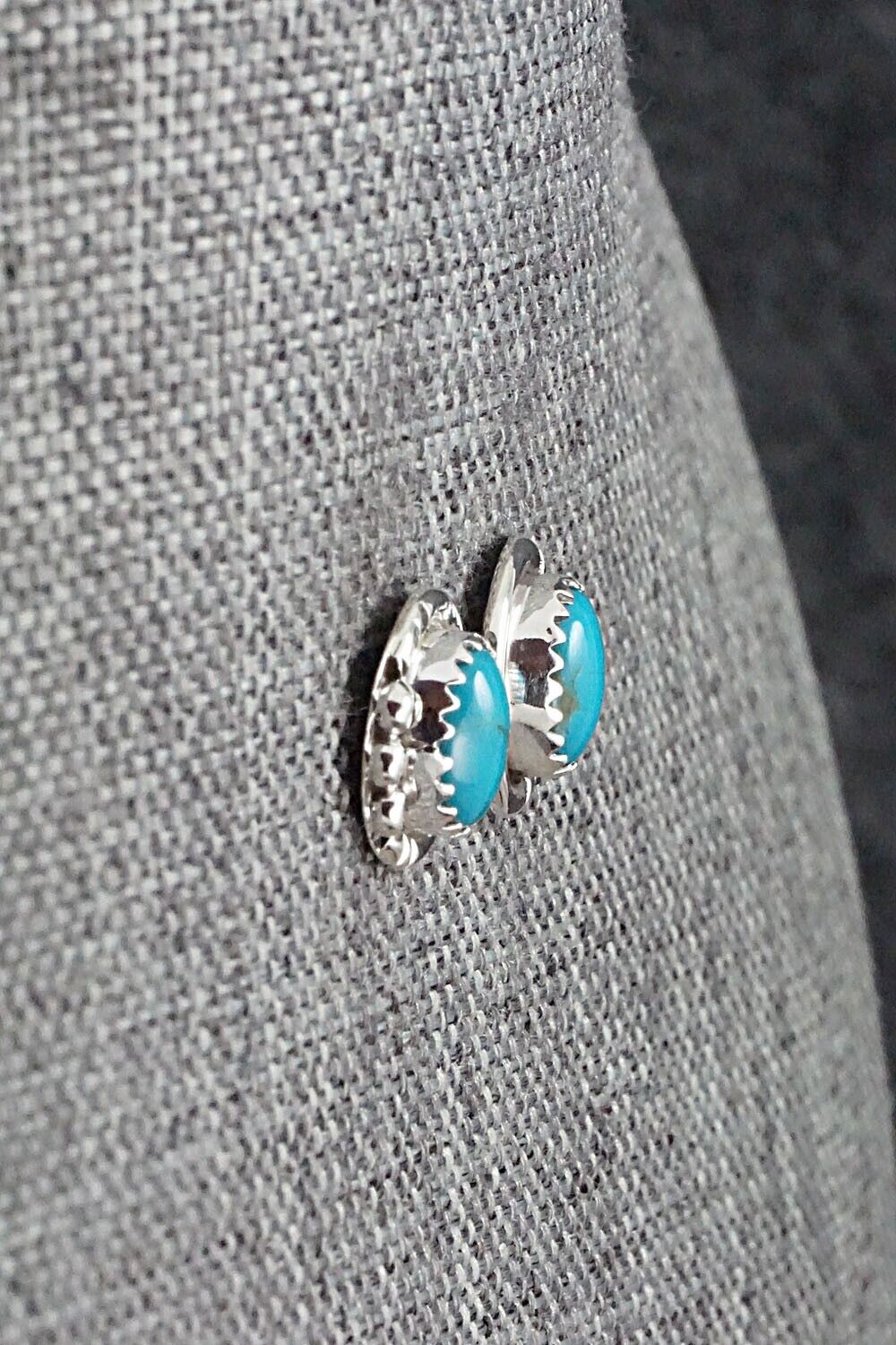 Turquoise & Sterling Silver Earrings - Rita Largo