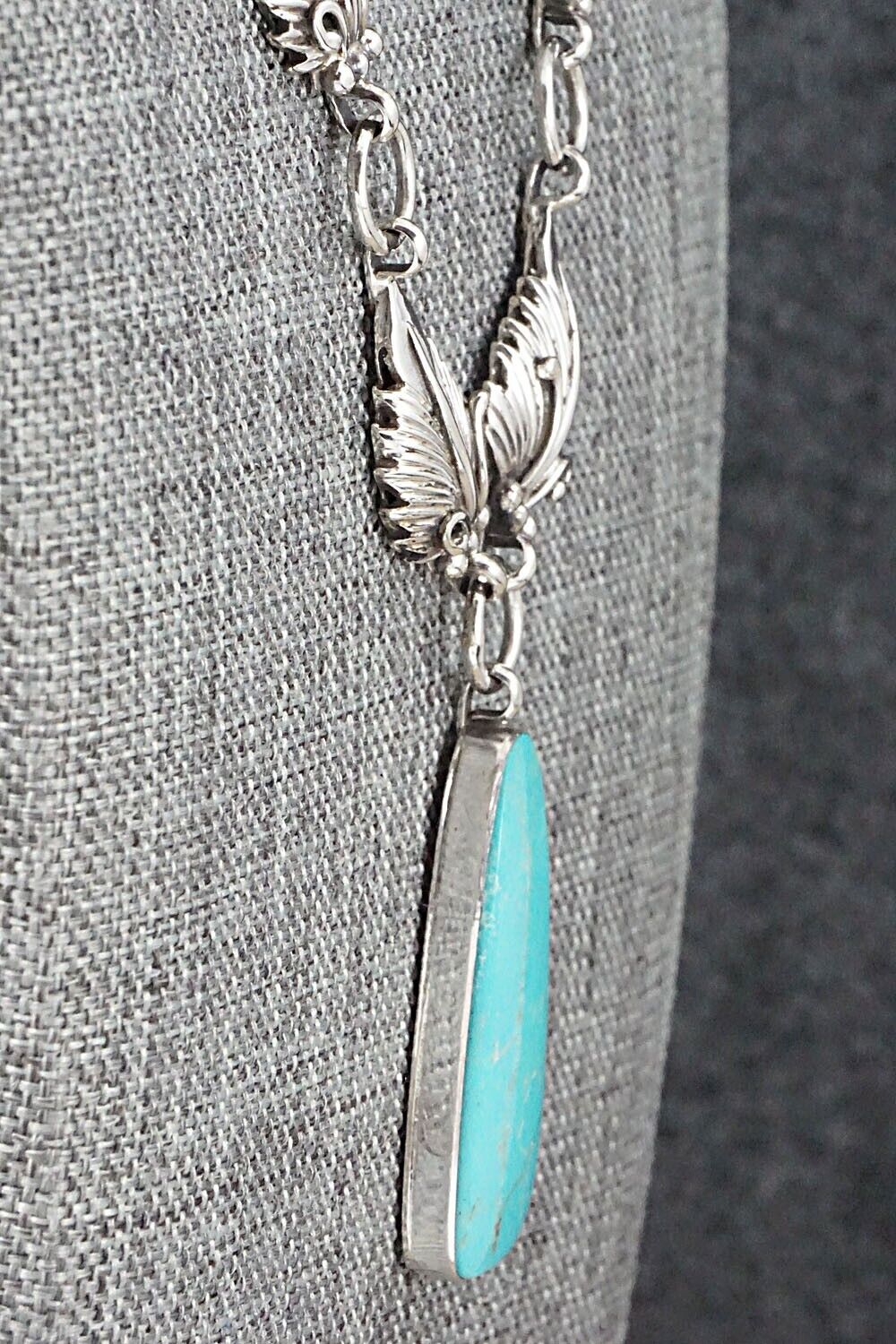 Turquoise & Sterling Silver Necklace - Mark Barney