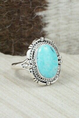 Turquoise & Sterling Silver Ring - Daniel Benally - Size 9