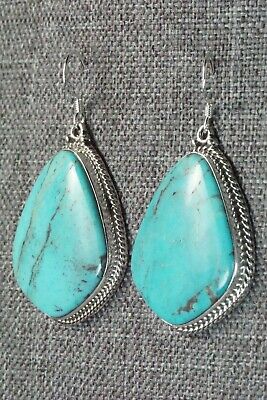 Turquoise & Sterling Silver Earrings - Annie Spencer