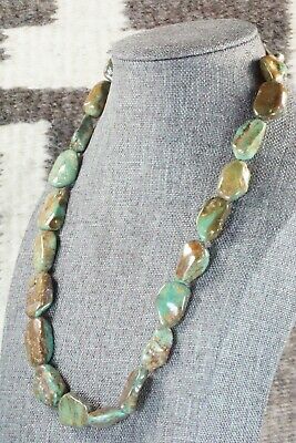 Turquoise & Sterling Silver Necklace - Navajo
