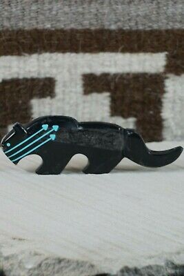 Mountain Lion Zuni Fetish Carving - Kenric Laiwakete - High Lonesome Trading
