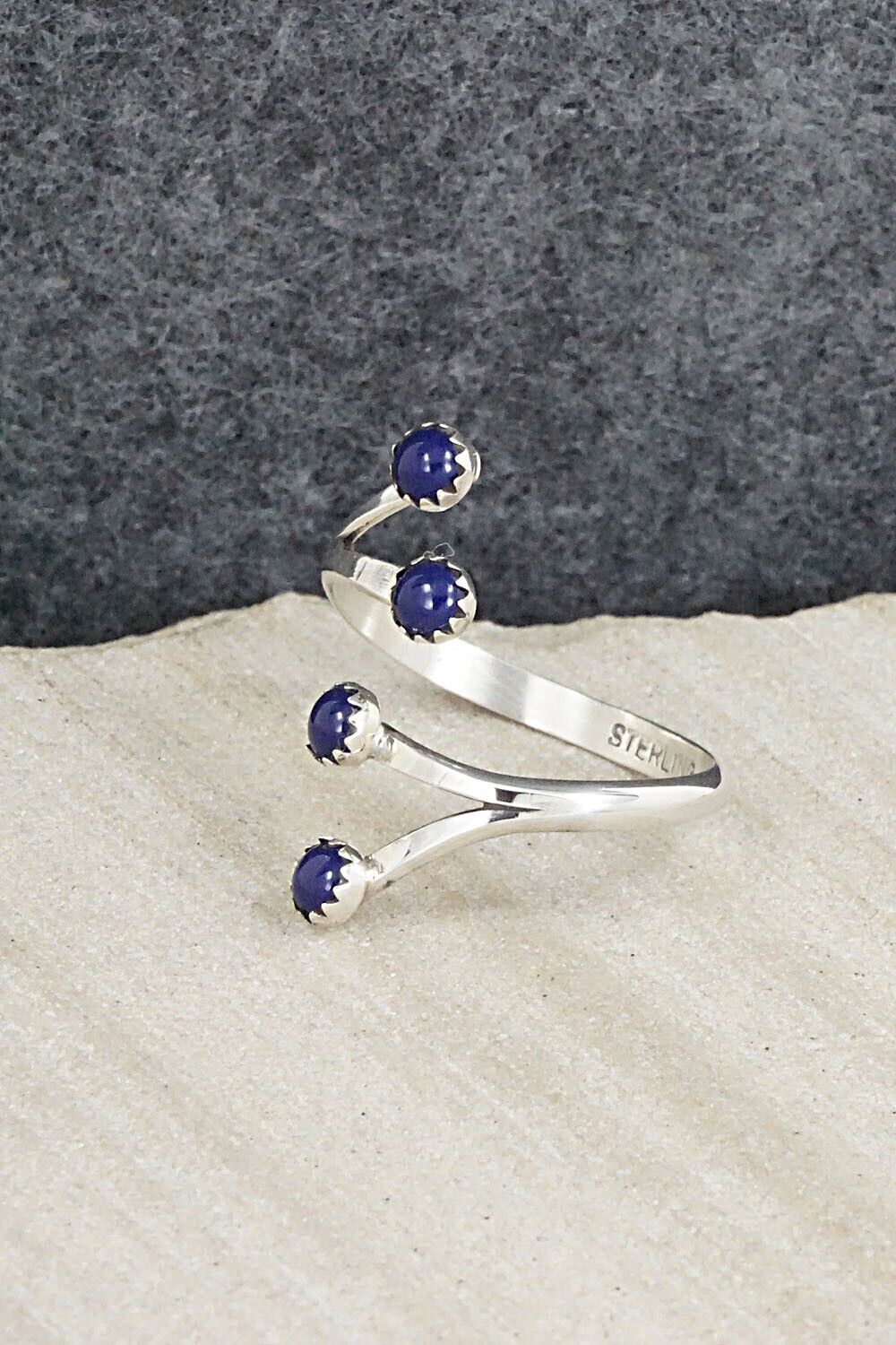 Lapis & Sterling Silver Ring - Harris Largo - Size 8.5