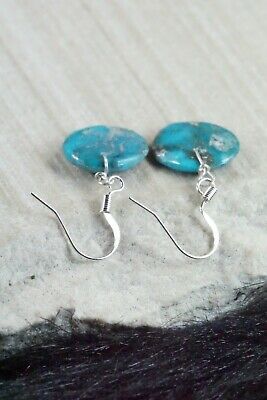 Turquoise & Sterling Silver Earrings - Joann Garcia - Santo Domingo