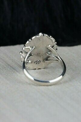 Navajo Turquoise and Sterling Silver Ring - Daniel Benally - Size 8 - High Lonesome Trading