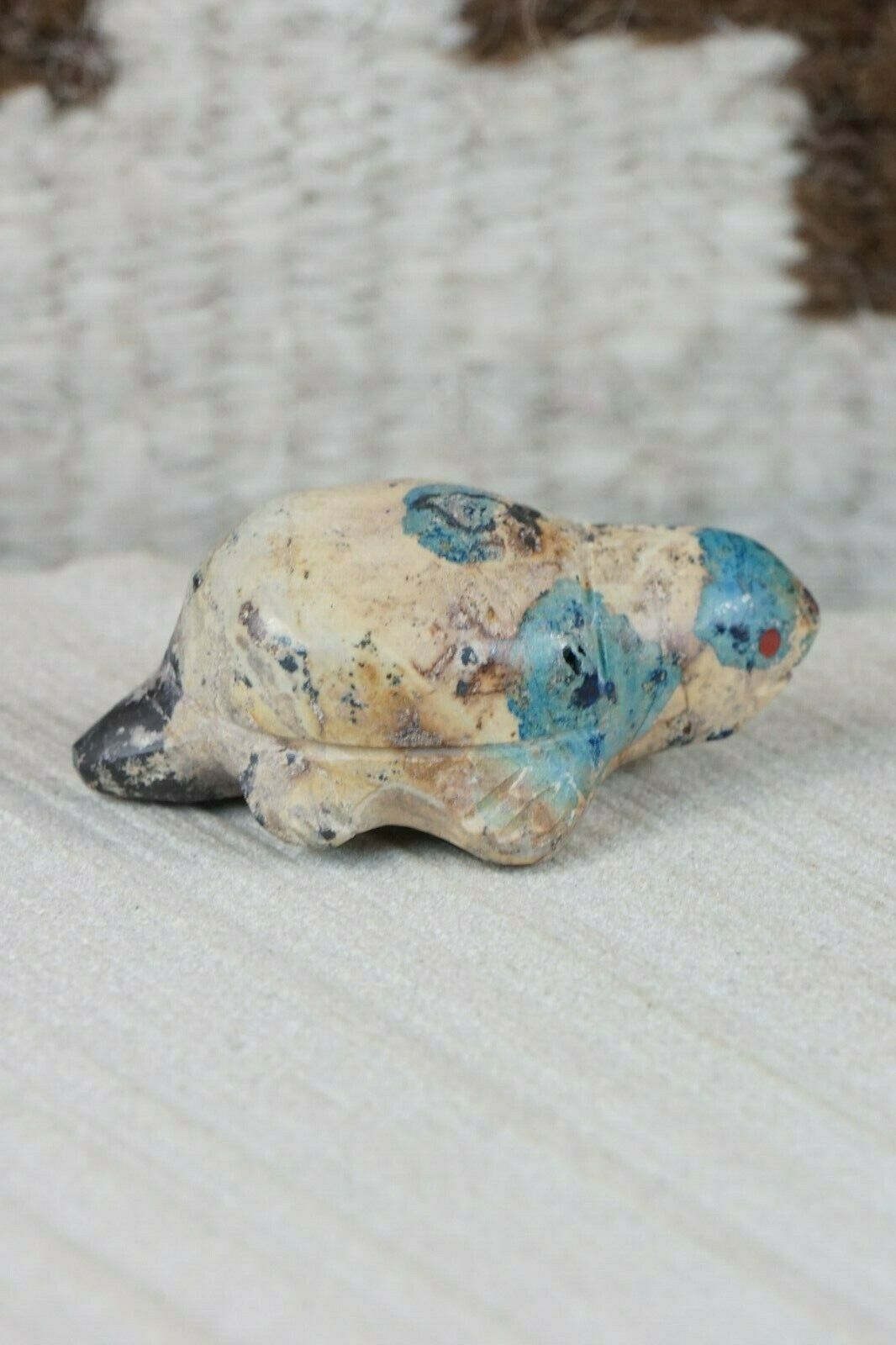 Turtle Zuni Fetish Carving - Leland Boone - High Lonesome Trading