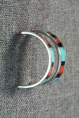 Multi Stone Inlay & Sterling Silver Earrings - Robin Chavez