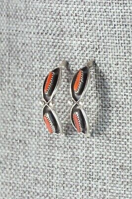Coral & Sterling Silver Earrings - Fernando Othole