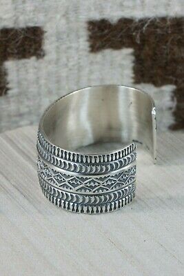 Navajo Sterling Silver Bracelet - Leonard Maloney - High Lonesome Trading