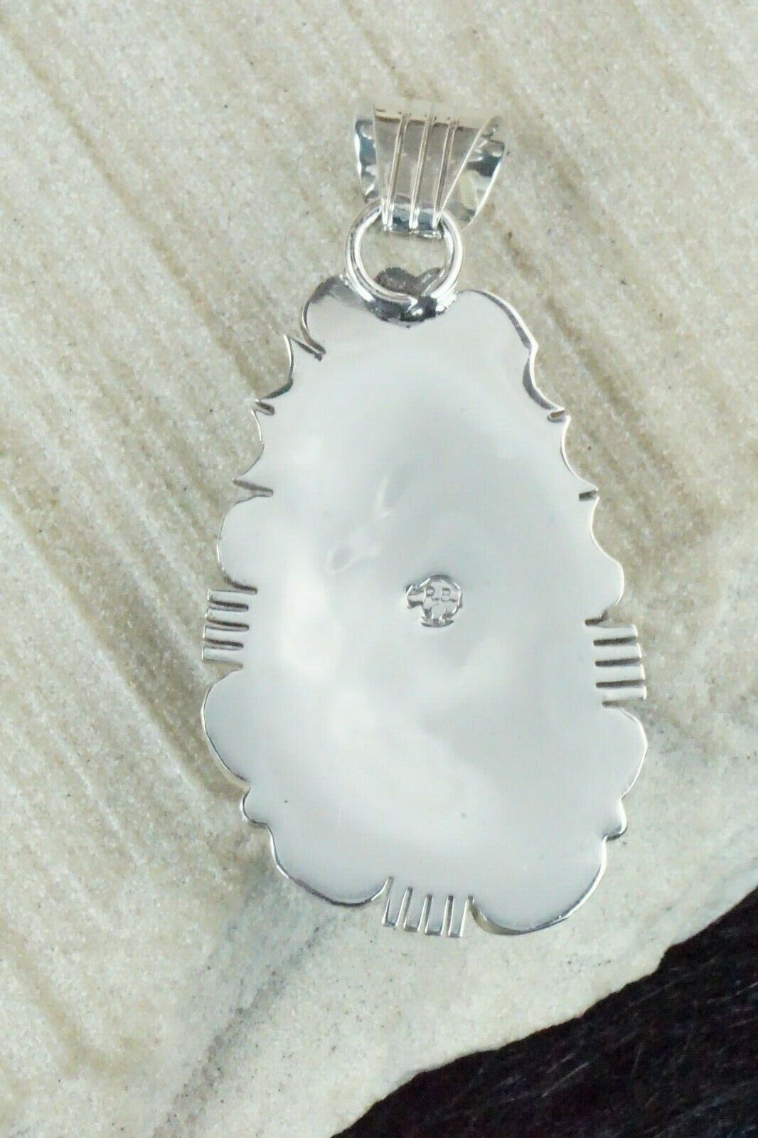 Turquoise & Sterling Silver Pendant - Samuel Yellowhair