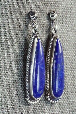 Lapis & Sterling Silver Earrings - Verley Betone