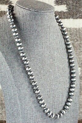 Sterling Silver Navajo Pearl Necklace - Preston Haley
