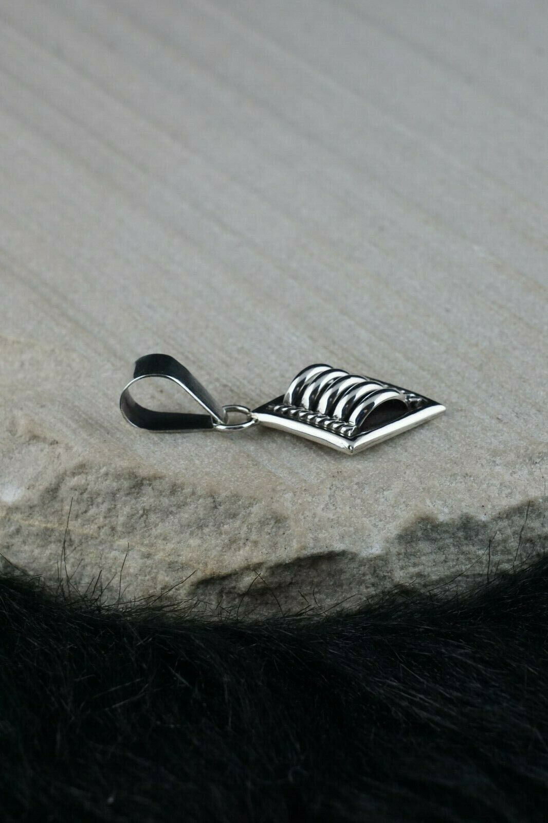 Sterling Silver Pendant - Thomas Charley - Navajo - High Lonesome Trading