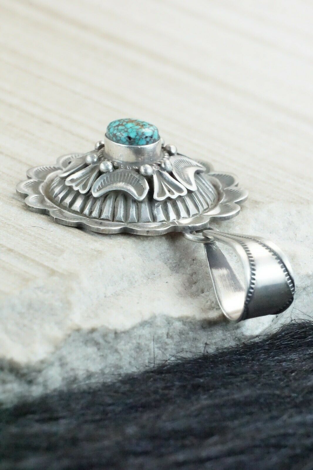 Turquoise & Sterling Silver Pendant - Alex Sanchez