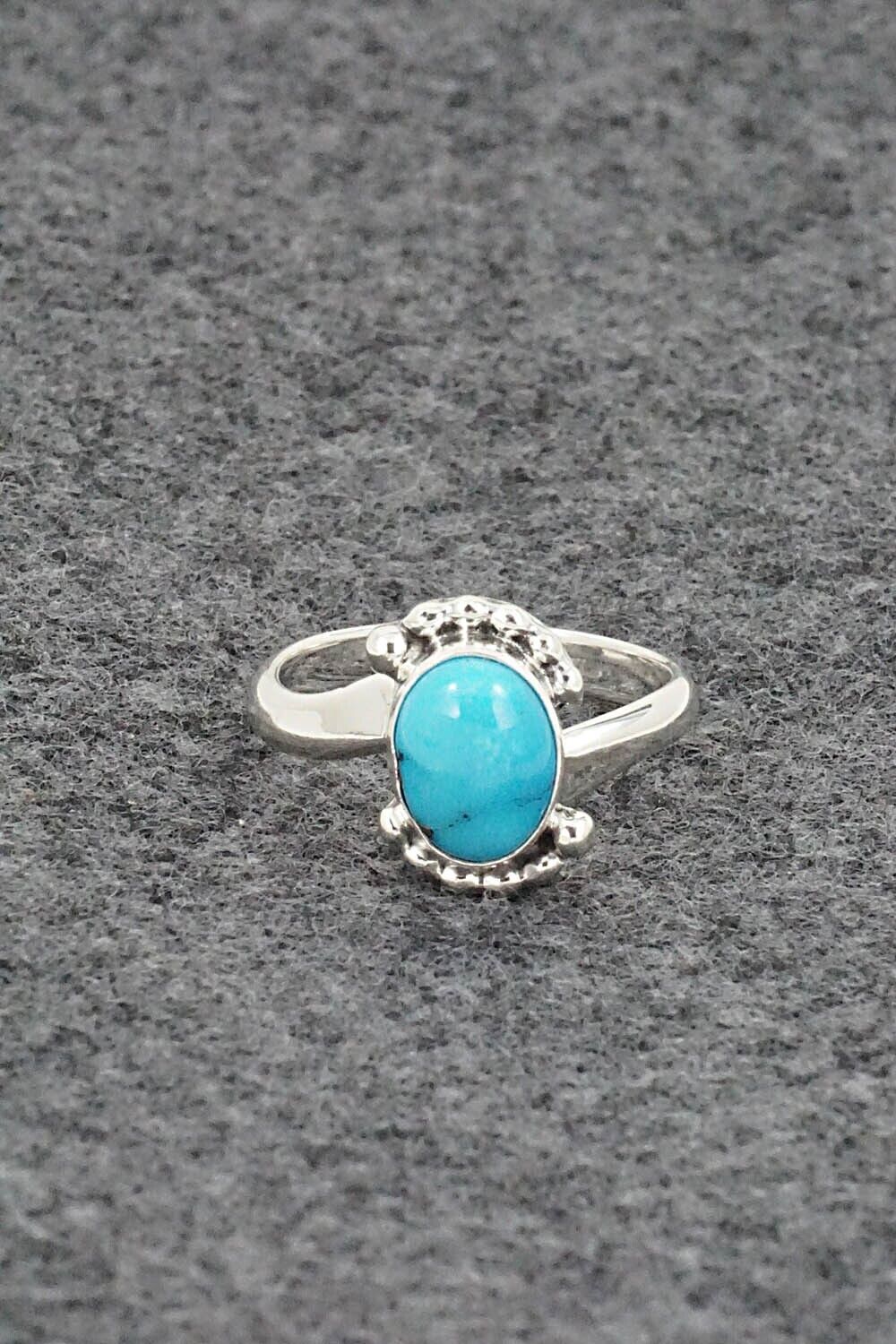 Turquoise & Sterling Silver Ring - William Begay - Size 6