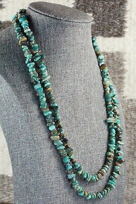 Turquoise & Sterling Silver Necklace - Navajo