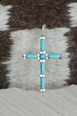 Turquoise & Sterling Silver Pendant - Roberto Martinez