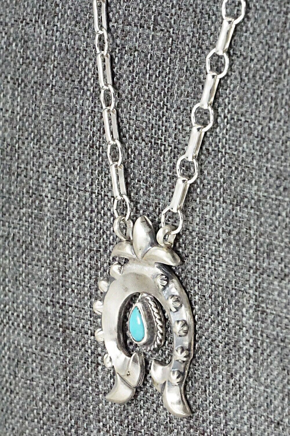 Turquoise & Sterling Silver Necklace - Annie Spencer