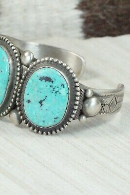 Turquoise and Sterling Silver Bracelet - Calvin Martinez