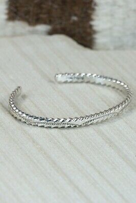 Navajo Sterling Silver Bracelet - Elaine Tahe
