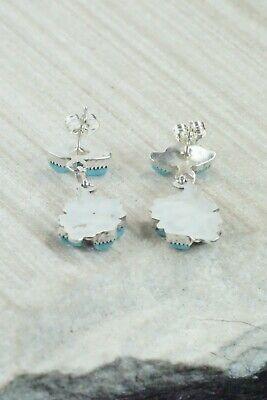 Turquoise & Sterling Silver Earrings - Vickie Johnson - High Lonesome Trading