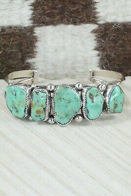 Turquoise and Sterling Silver Bracelet - Pricilla Reeder