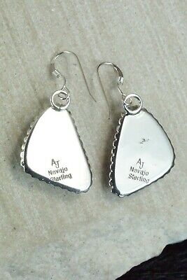Turquoise & Sterling Silver Earrings - Alvin Joe