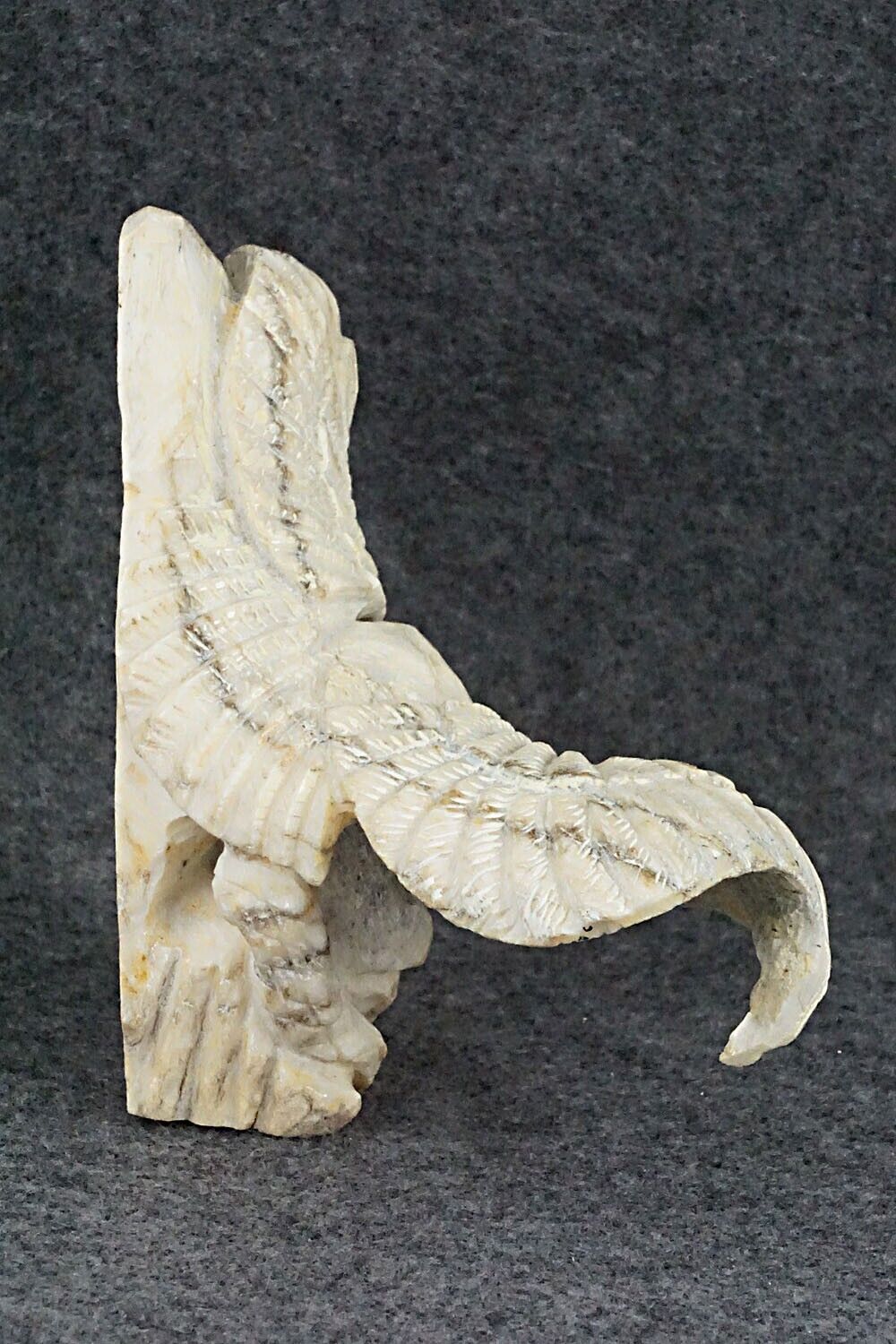 Eagle & Snake Zuni Fetish Carving - Jerrold Lahaleon