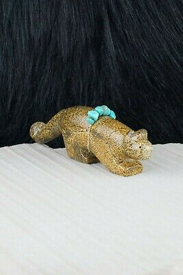 Mountain Lion Zuni Fetish Carving - Cheryl Beyuka - High Lonesome Trading
