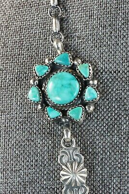 Turquoise & Sterling Silver Necklace - Annie Spencer - Navajo