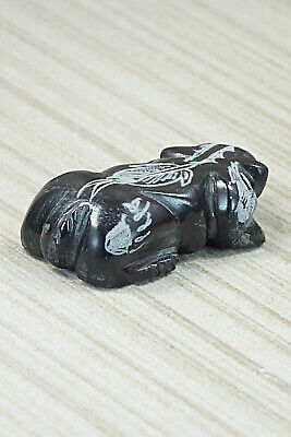 Badger Zuni Fetish Carving - Adrian Cachini