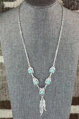 Turquoise & Sterling Silver Necklace - Verley Betone